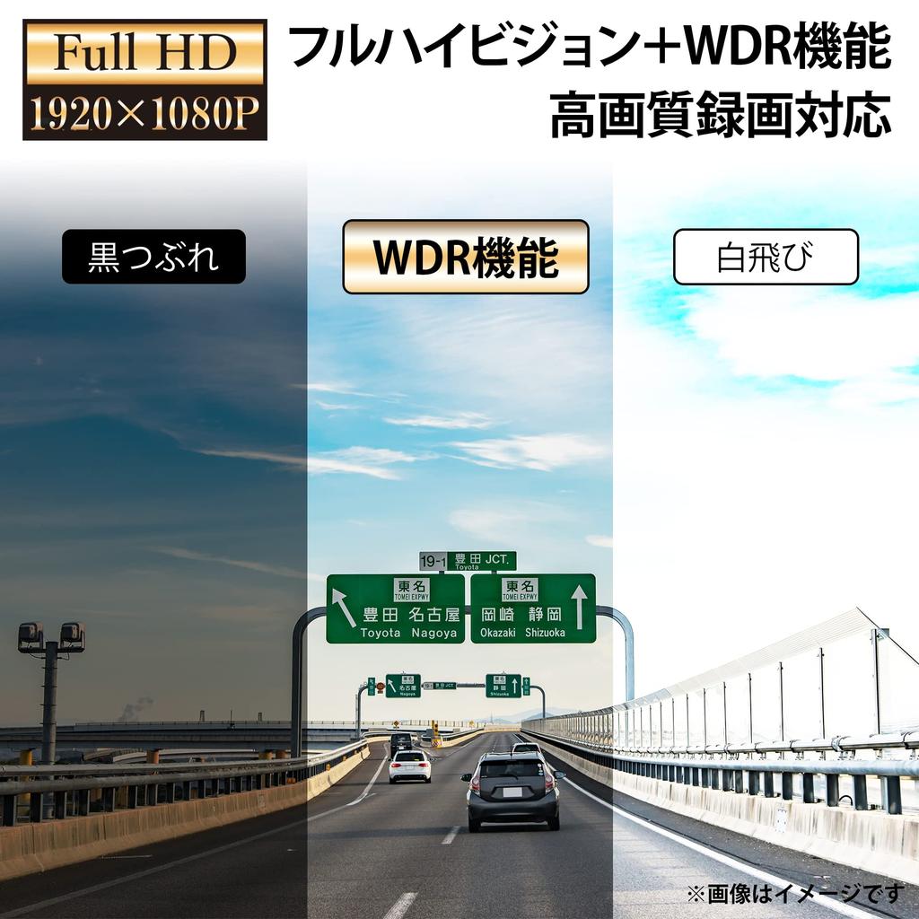 KEIYO AN-R102 Dash Camera, Cigarette Lighter Socket, Easy Installation, Compact Size, Approx. 2 Megapixels,