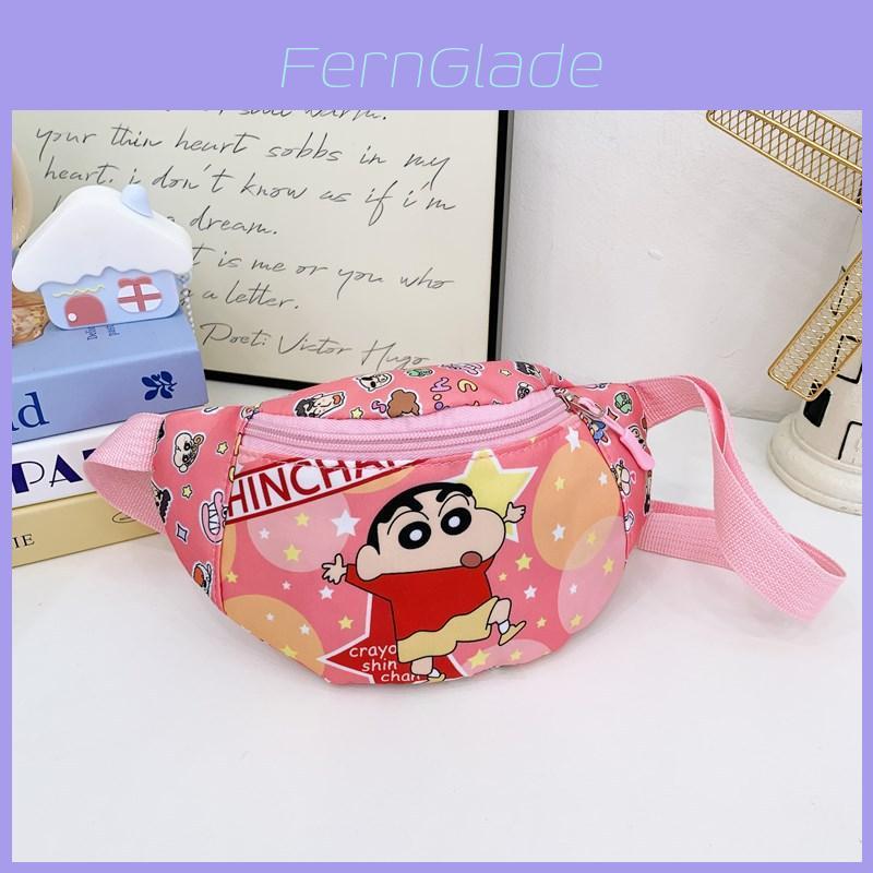 Cartoon Childrens Coin Purse With Crayon Shin Chan And Nene Print Designs For Elementary Kids