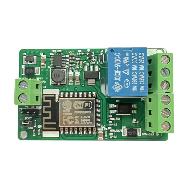

ESP8266 ESP-12F WIFI Wireless Module 1 Channel Relay Shield Overcurrent Protection Wi-Fi Network Relay Module 10A DC 7-30V