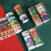 12 Rolls Cute Gold Foil Journal Decor Christmas Tape  Cartoon Holiday Design DIY Handcraft Stationery Supplies Washi Tape