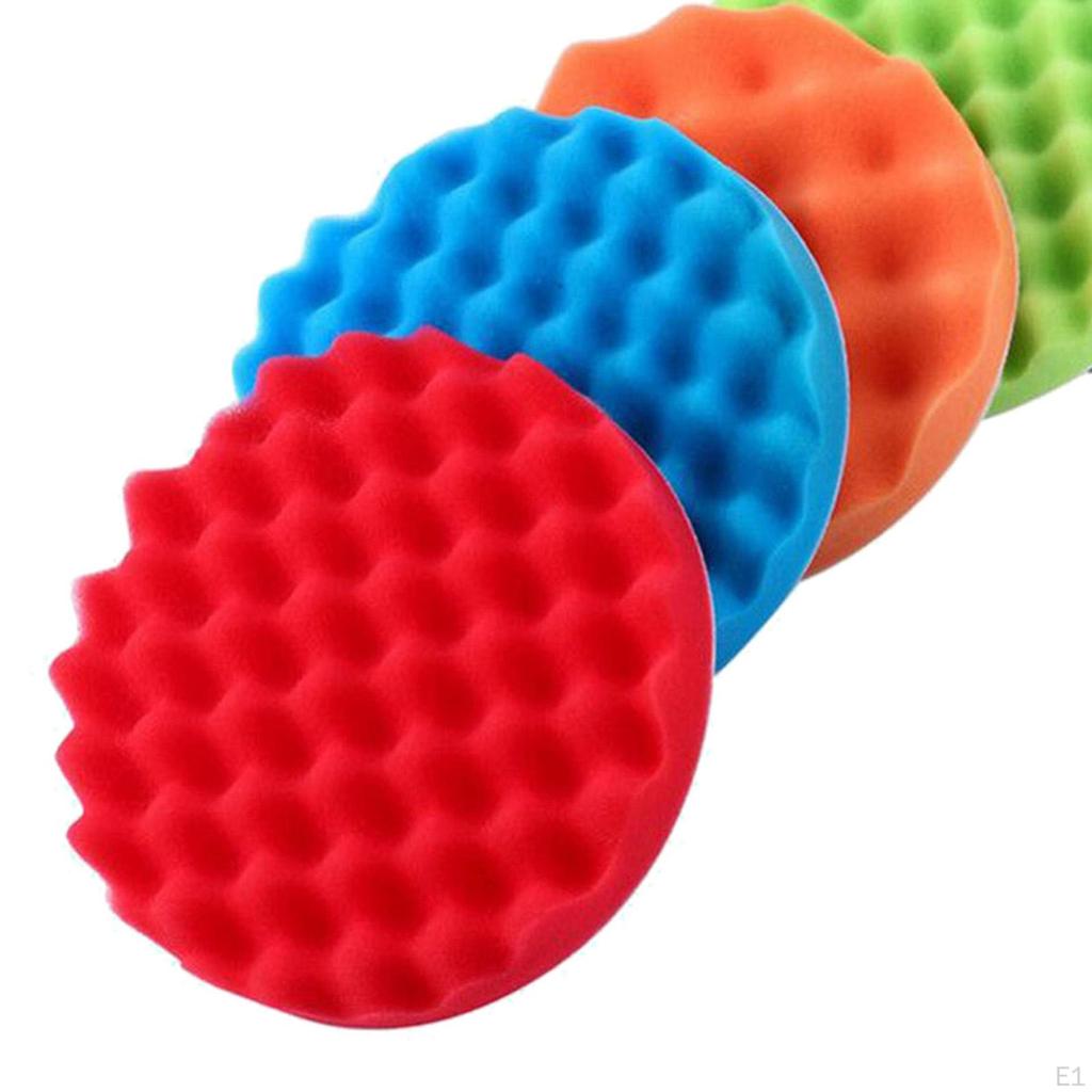 8 Pieces Polishing Pads Kit Buffing with Drill Adapter Polisher Attachment for