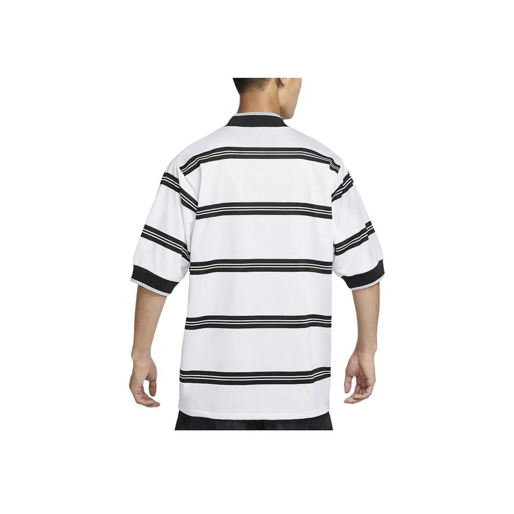 Nike Authentics Retro Color Block Striped Comfortable Casual Short Sleeve Soccer Shirt Men Tops White FN3512-100