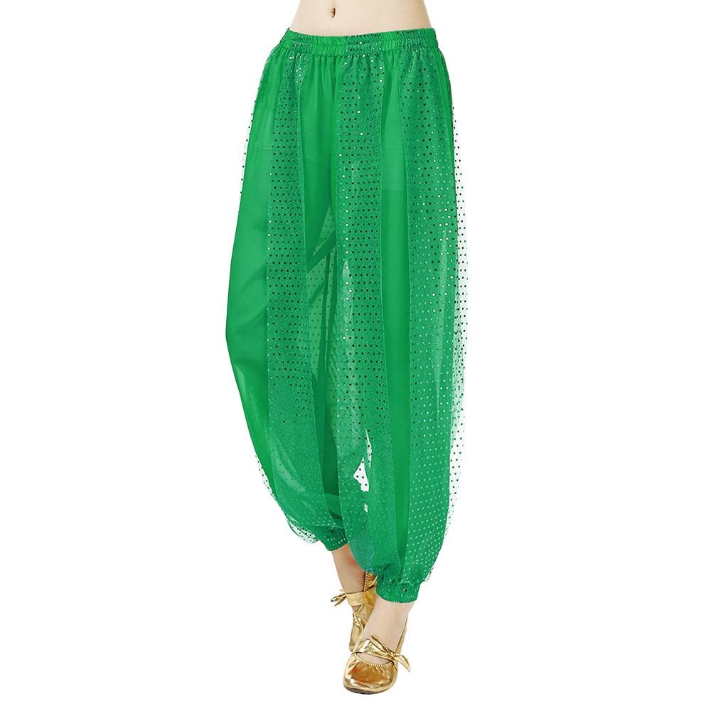 Tassel Belly Dance Pants Sequin Loose Pants Fashion Show Costumes  Women