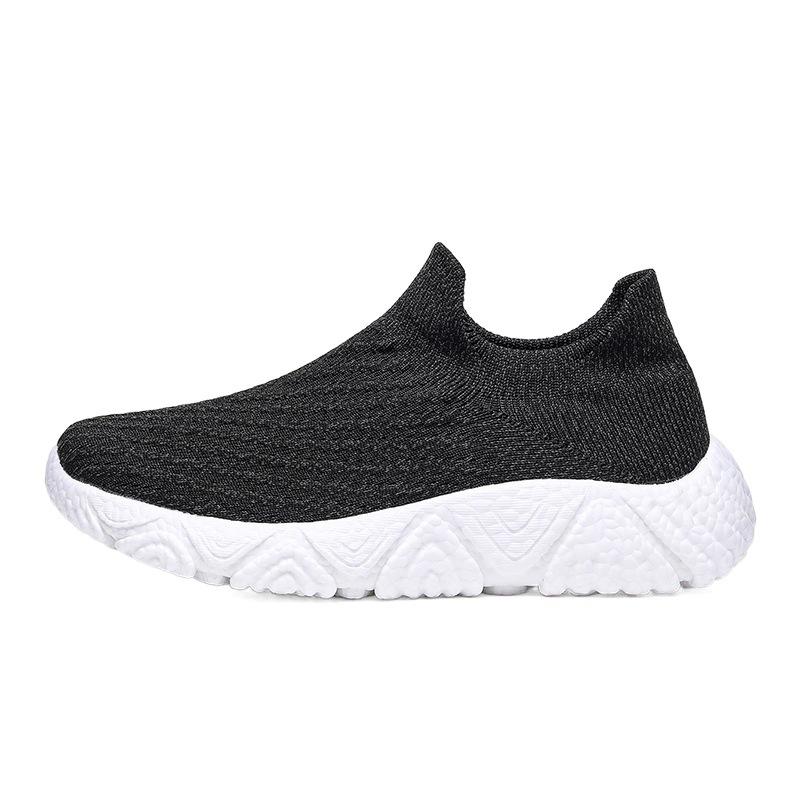 Ultra-light and super-soft popcorn sole cover foot elastic mesh socks sports and leisure shoes men's walking jogging shoes