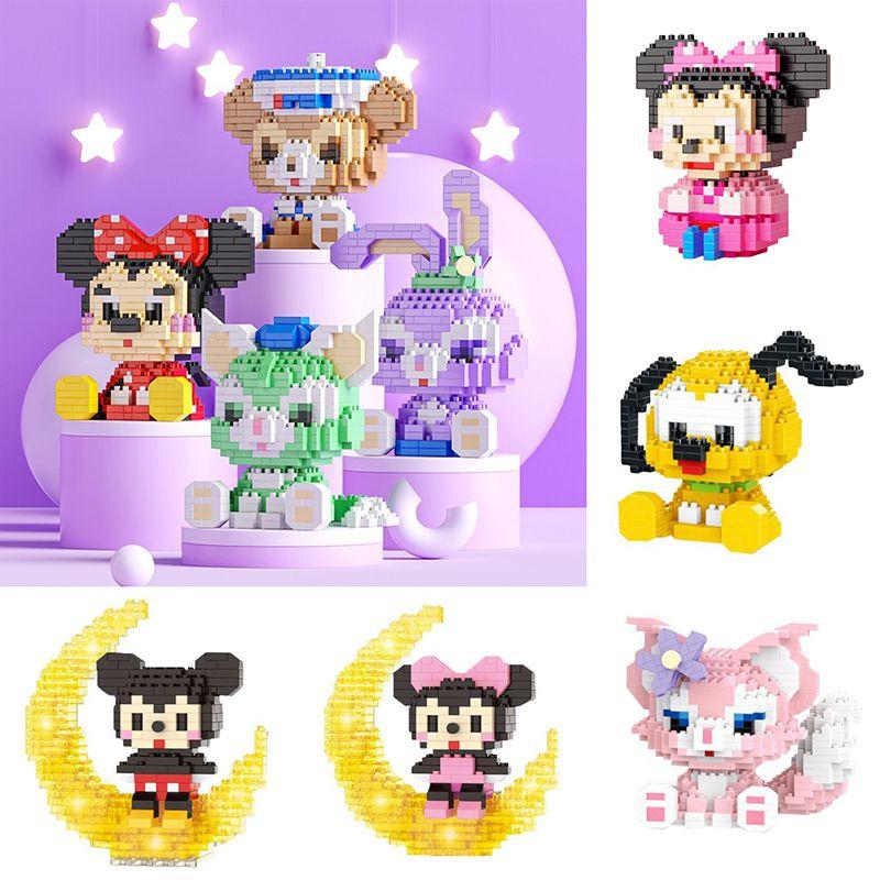 Exquisite Disney Cartoon Doll Model Micro Building Blocks Set For Kids