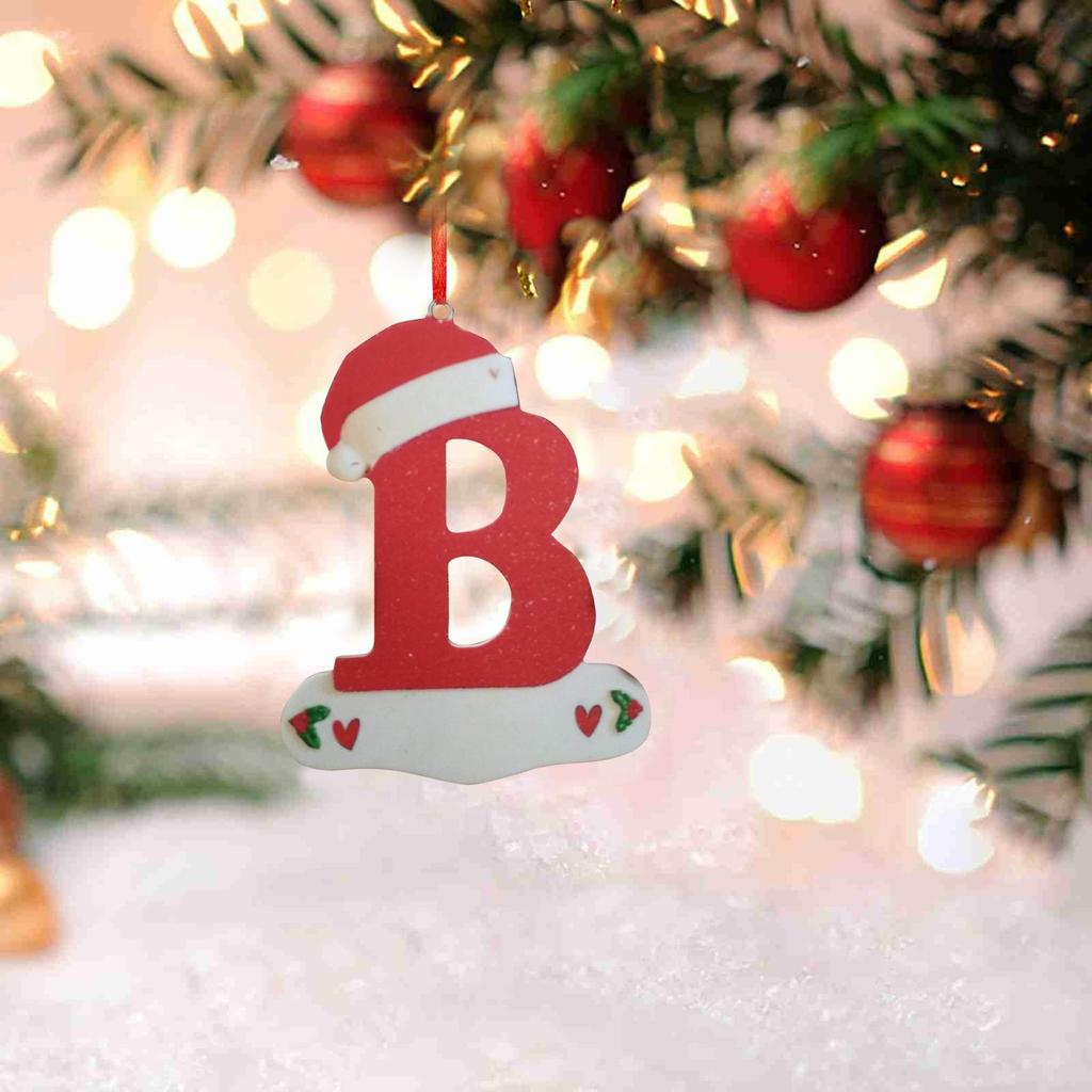 Christmas Tree Decoration Pendant Personalized Christmas 26 Letter Ornaments