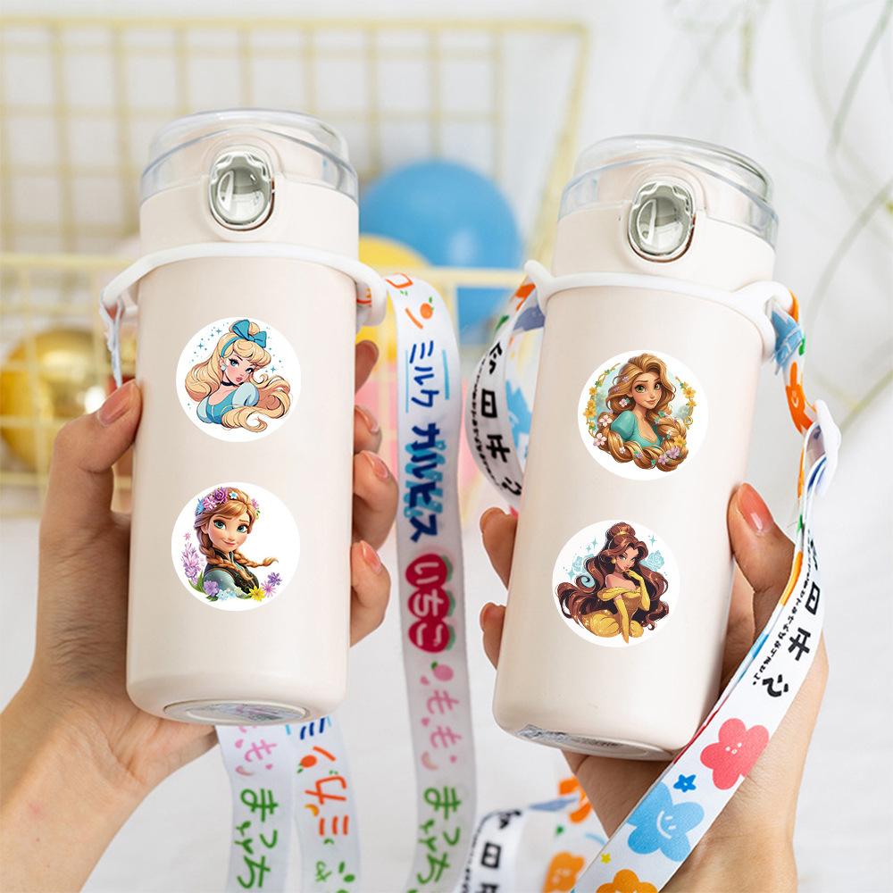 500pcs Roll Stickers Princess Cartoon Stickers Graffiti Sticker Decorate Phone Back Card Trunk Water Cup Cute Cat Stickers Gifts