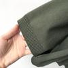 Loose, Large-sized, Artistic and Retro Core-spun Knitted Cardigan Sweater for Women, Long-sleeved V-neck Solid Color Coat