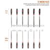 For Metal Hand File Set 16Pcs-Double Pattern Files With Brush Steel, For Metal& Wood File Works Large, Small Files Included