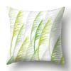 Polyester Pillowcase Green Tree Leaf Pillowcase Home Soft Furnishing Car Cushion Cover