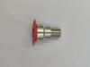 Stäubli RPL08 Yellow Water Nozzle, 1/4PT Male Thread, Red Ring