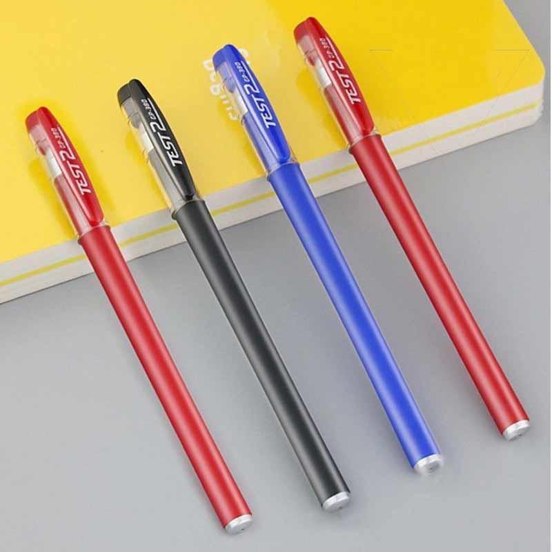 12/36pcs 0.5mm Matte Gel Pens+Refills Black Carbon Ink Ballpoint Pen Sign Pen Office & School   Supplies Stationery