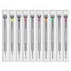 Stainless Steel Precision Screwdriver Set with Flat and Phillips Heads for Watches, Glasses, and Mobile Phones