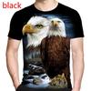 2026 Summer Fashion 3D Printed Short Sleeve T Shirt Casual Animal Eagle Hip Hop Rock Personality Creative O Neck Tee Men