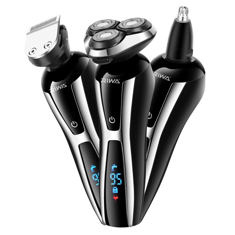 RIWA Men s 3-in-1 Rechargeable Electric Shaver RA-5505 CN plug (adapter included)