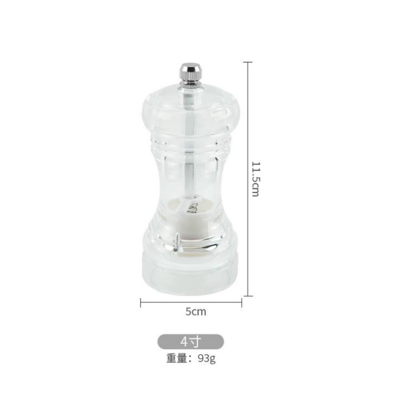 Spice Mill Salt and Pepper Grinder Refillable Shaker Manual Herbs Grinder Adjustable Ceramic Rotor Kitchen Tools