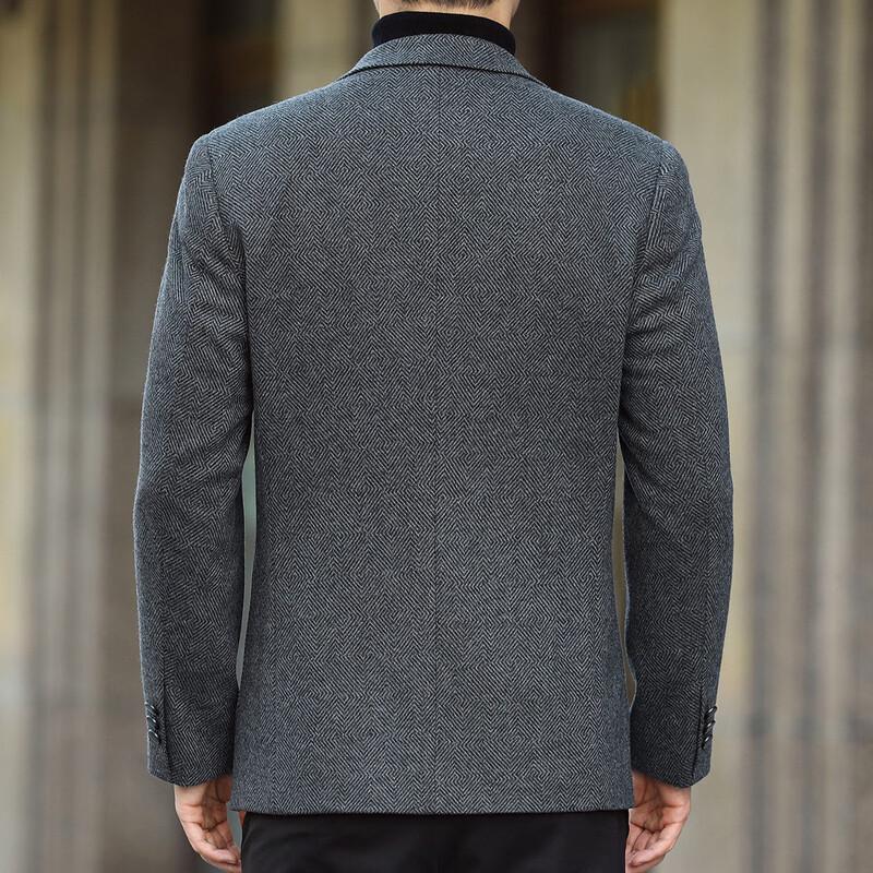 Men's Wool Blend Business Casual Blazer