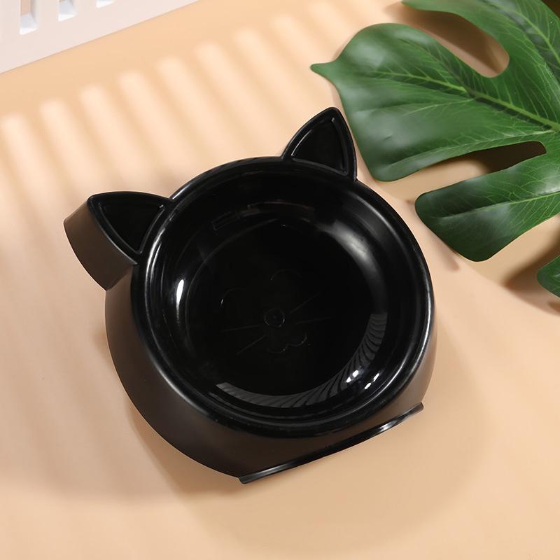 Cute Cat-shaped Pet Bowl Round Dog And Cat Feeding Bowl With Leak-proof And Anti-tipping Features Perfect For Pet Food And Water
