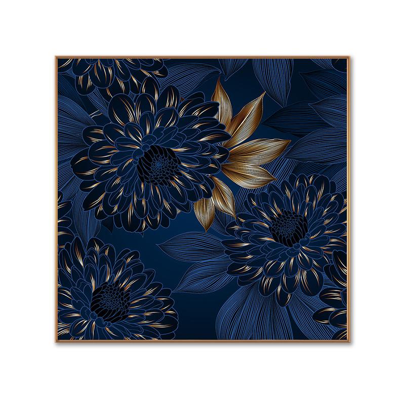 

Черный золотой растительный лист холст печать плакатов современный домашний декор абстрактная настенная живопись скандинавская картина для украшения гостиной 20x20cm No Frame