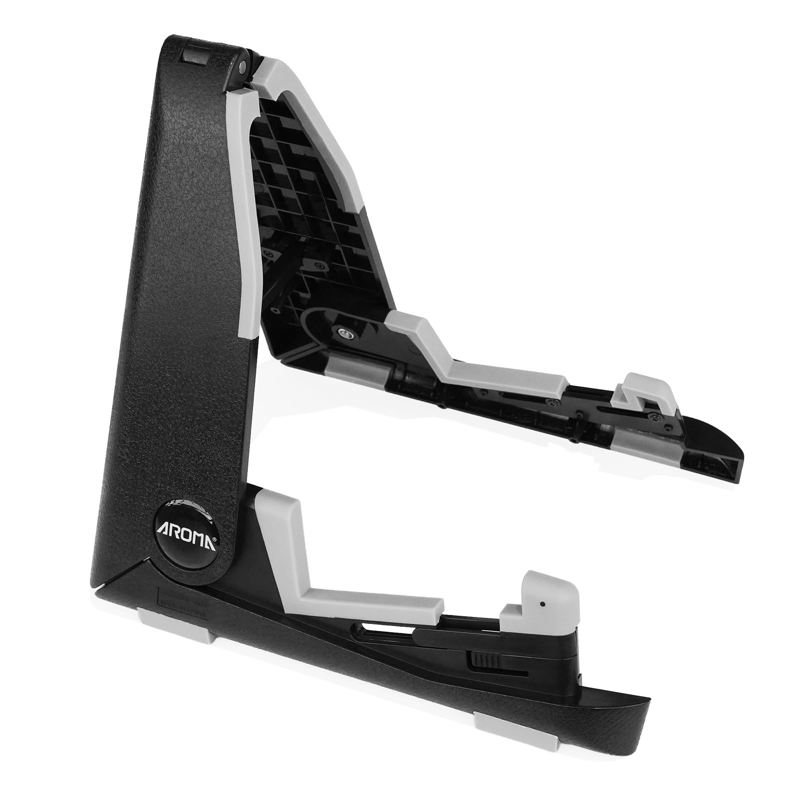 

Aroma Folding Ukulele Stand for Small Instruments, Classic A-Frame Construction, Adjustable Height, Non-Slip Base, Holder for Ukuleles, Mandolins,