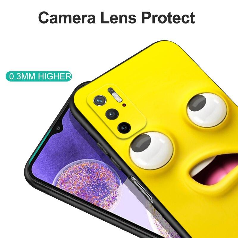 For Poco M3 Pro 5G Case 6.5" Xiaomi Redmi Note 10 5G Phone Back Cover Bumper POCOPHONE Black Tpu Case Cute Funy