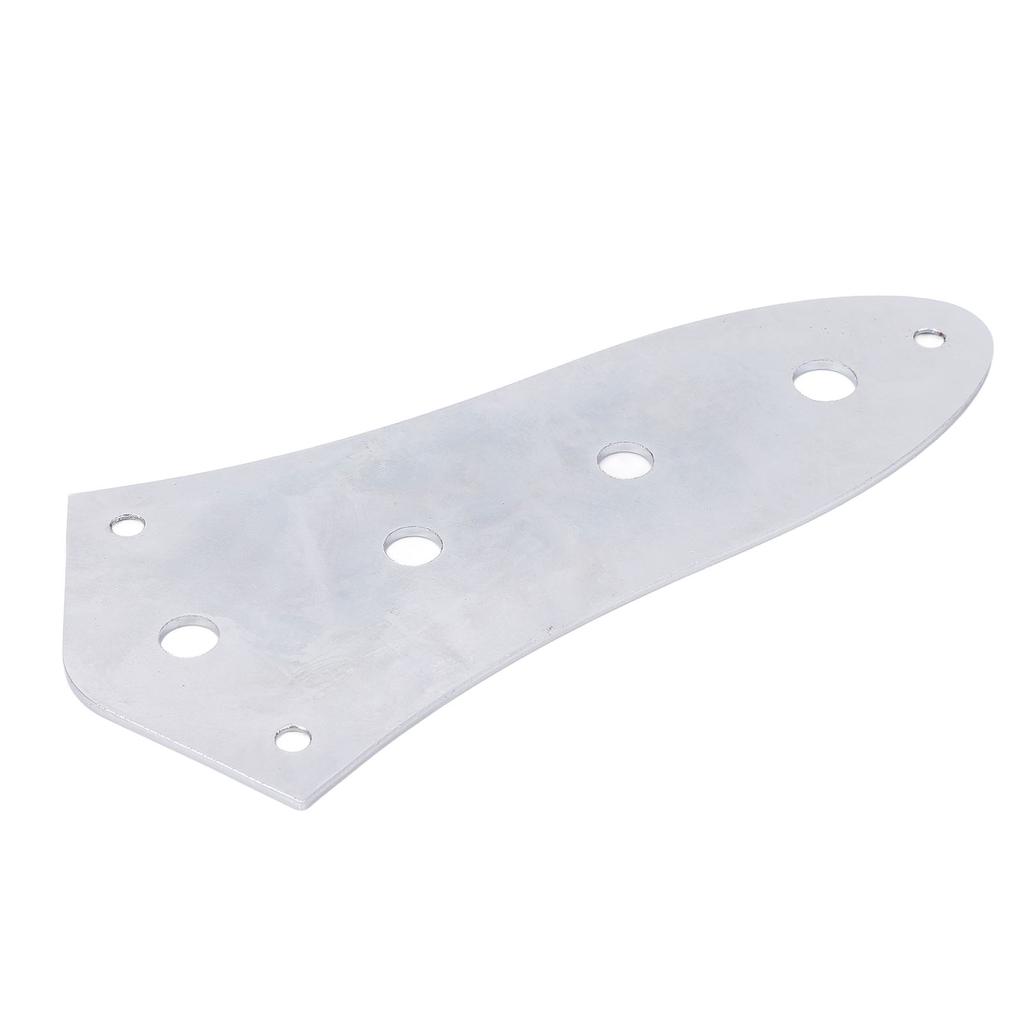 Jazz Bass Control Plate 4 Hole Blank Steel Metal Replacement for Electric Guitar