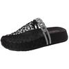 Hollow Rhinestone Baotou Fishing Net Sandals Heavy Industry Baotou Slippers Women's 2025 Summer New Fashion Cool Slippers