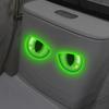 Creative Green Glow Eyes Toilet Stickers, Waterproof Self-adhesive Decals for Bathroom Toilet Lid Decor