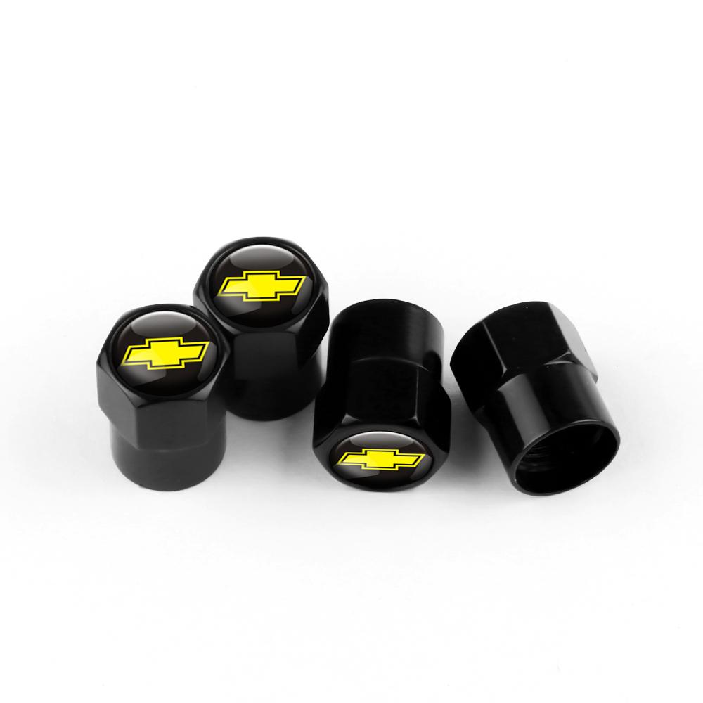 4Pcs Metal Car Wheel Tire Valve Stem Caps Rim Tyre Accessories For Chevrolet Trax Cruze Camaro Orlando Cavalier Corsa Volt Sonic