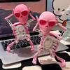 3D Skeleton Man Dancing Dancing Skull Ornament Dancing Character Scary Skeleton Novelty Toys Tabletop Kids Adults Gifts