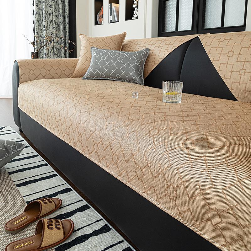 

Cool Sofa Cushion New Summer High-End Sofa Mat Cushion Summer Straight Row One-Piece Sofa Cover 70*70cm