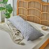 new quilted chemical fiber washed cotton long pillow football grid integrated pillow household double single couple pillow