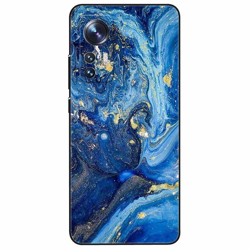 For Xiaomi Redmi Note 12s Case 12 S Soft Black Silicone Cool Marble TPU Funda Para for Redmi Note 12S 2023 Shockproof Note12s