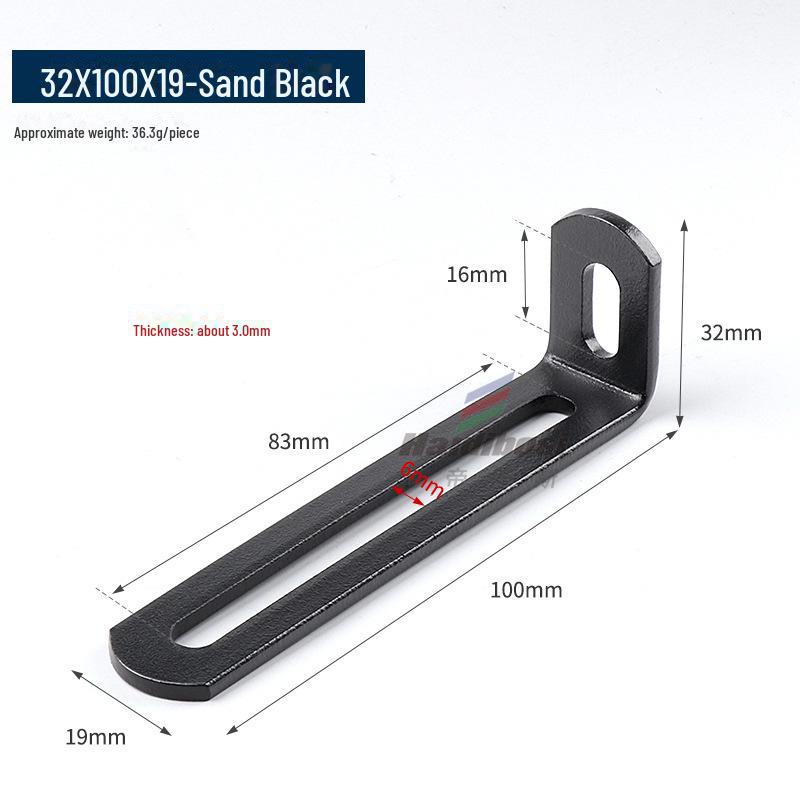 Stainless Steel Adjustable L-Shaped 90° Angle Bracket Connector