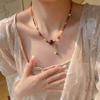 Autumn and Winter Vintage Natural Stone Beaded Necklace Everyday Wear with a Unique Clavicle Chain Trendy Layered Accessories