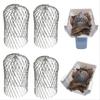 4 Pack Waterproof Aluminum Gutter Guards 3.5x6.5 Inches Expandable Leaf Filter Strainer for Preventing Blockage from Leaves