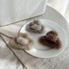 Fluffy super soft imitation mink fur small claw clip high ponytail plush shark mini clip ball head cute curly hair clip