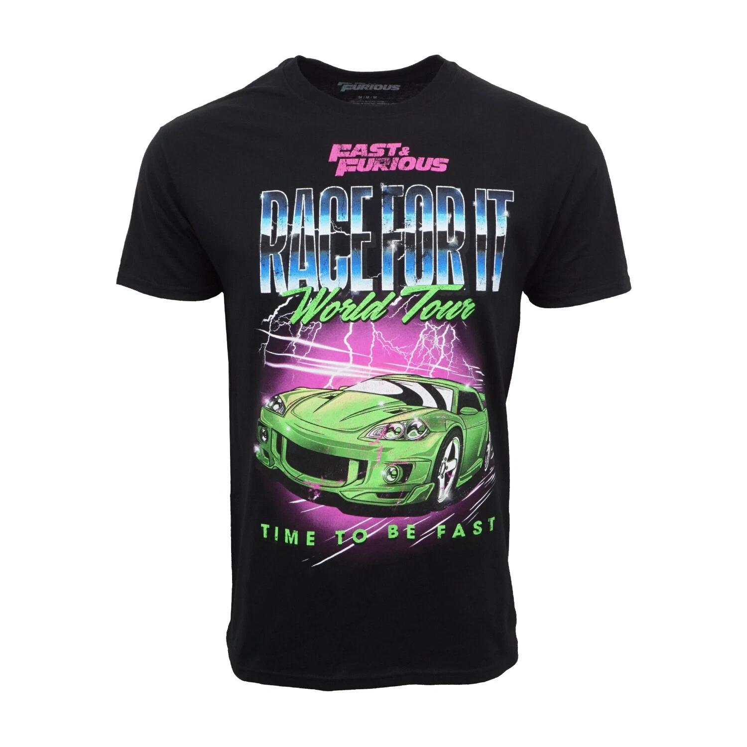 

Unisex Adult Casual Music FAST & FURIOUS RACE FOR IT WORLD TOUR TEE... S