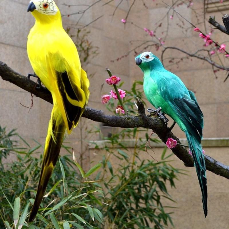 25/35 cm lifelike simulation bird feather bird parrot fake bird decoration home garden home decoration props