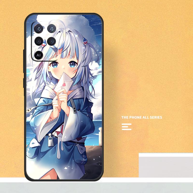 Anime Hololive Gawr Gura Case For Oppo A80 A60 A40 A6 A5 Pro A15 A16 A17 A57 A94 A74 A54 A76 A96 A18 A38 A58 A78 A98