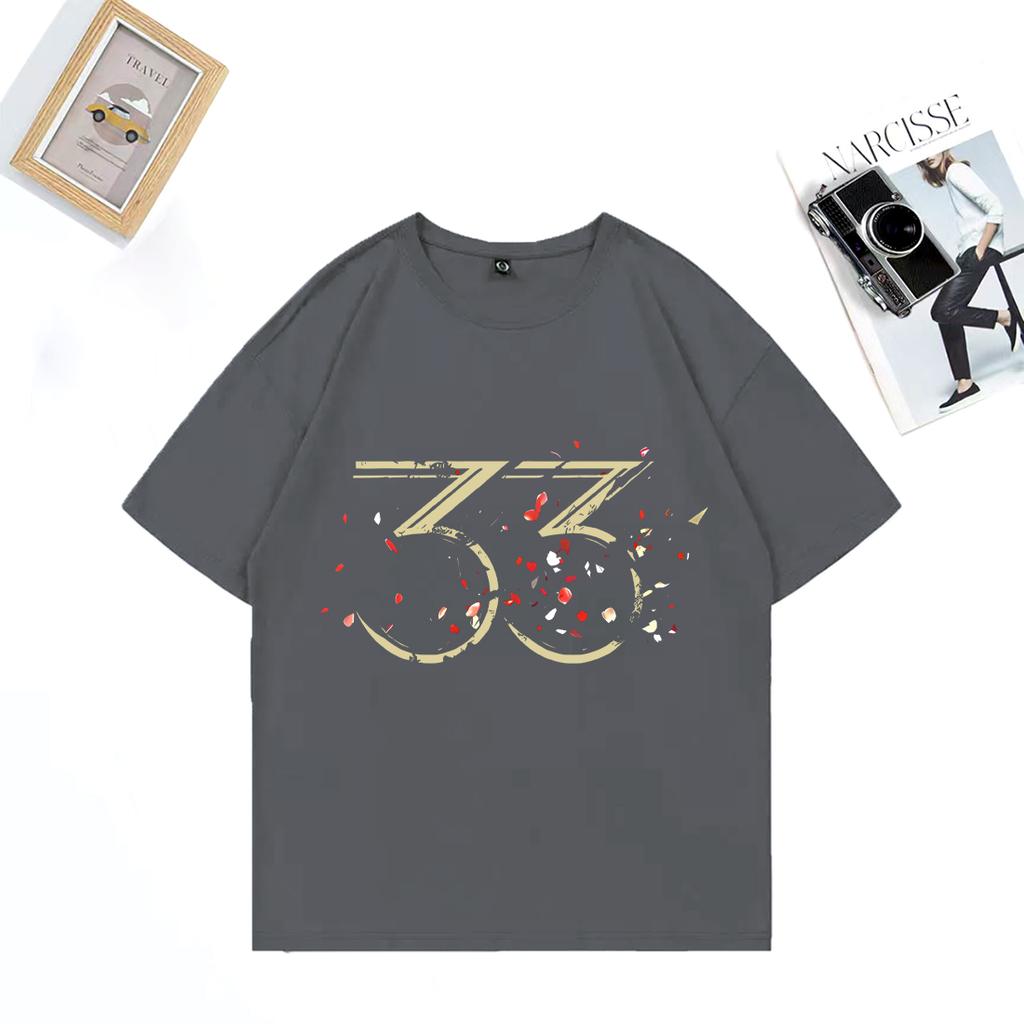 2025 Summer Expedition 33 Merch 100 Pure Cotton Printed Tshirt Fashion Couples Casual Unisex Short Sleeve Vintage Clothes Y2k