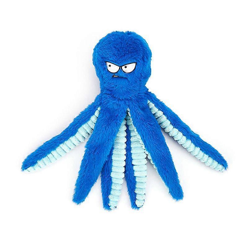 Interactive Dog Toys, 2 Pack No Stuffing Dog Toys for Teething, Squeaky Chew Toy To Keep Them Busy for Small and Medium Breed, Crinkle Octopus