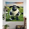 Cartoon SShaun fun the Sheep anime DIY Wall Tapestry for Living Room Home Dorm Decor Wall Art Decor