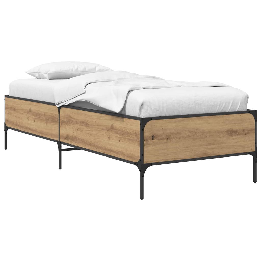 Bed Frame Artisan Oak 80 X 200 Cm Engineered Wood