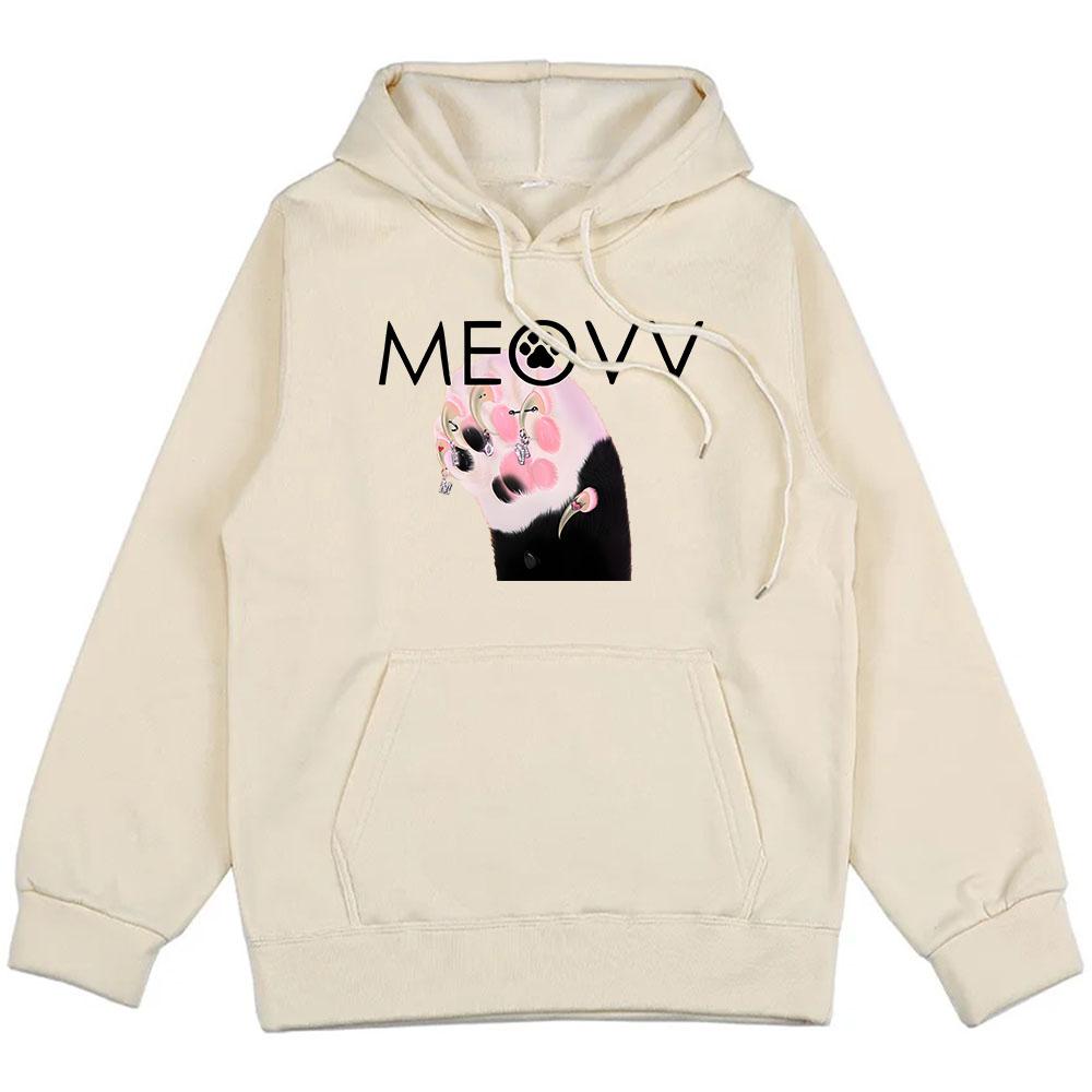 Pánské Dámské Oblečení Meovv Mňau Kawaii Grafické Mikiny Ležérní Ropa Hombre Mikiny Roztomilý Kreslený Potisk s Kapucí