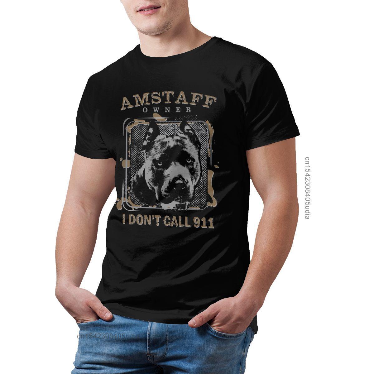 

Футболки Amstaff, футболка с американским стаффордширским терьером, хлопковая футболка унисекс, милая футболка с короткими рукавами и рисунком, Camisas