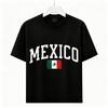 Mexican Pride Mexico Flag Varsity T‑Shirt Unisex Casual Country Fan Graphic Tee