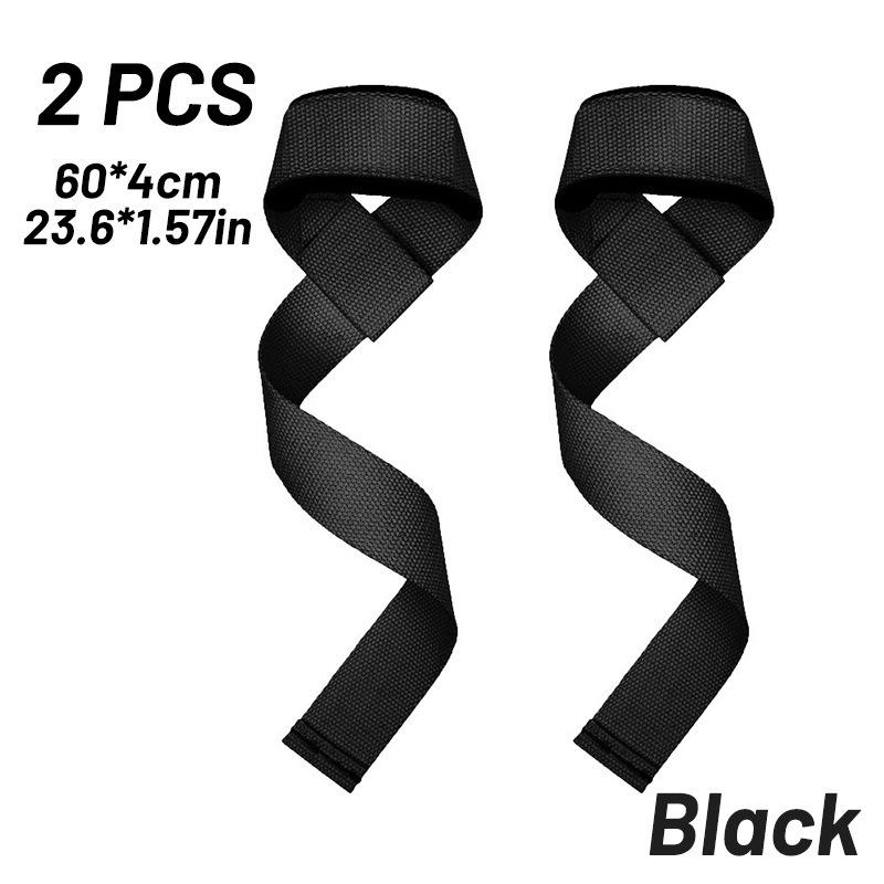Sports Fitness Lifting Straps for Pull-Ups, Weightlifting Training Wrist Support, Deadlift Power Grip Barbell Straps, Anti-Slip Breathable, Pair