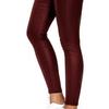 Women Pants Faux Leather Slim Casual Solid Color High Waist Elastic Small Feet Pants for Club