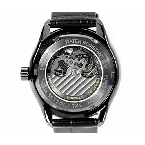 Europassion Watch EPS Skeleton EP298-21 Men's Automatic Watch, Black